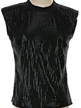 GUESS Black Sequin Tank Top